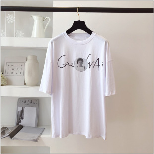 样品缺货2019新款 t恤女心机小众 露背宽松短袖