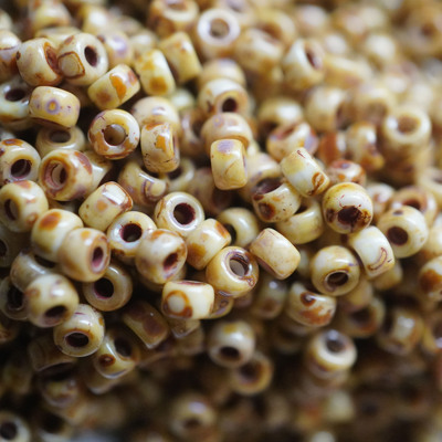 捷克PRECIOSA进口毕加索米珠 8/0 复古玉石黄串珠散珠手工diy材料