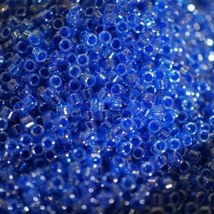 散珠手工diy材料 917油彩蓝 日本TOHO东宝进口1.9mm古董珠 Qbeads