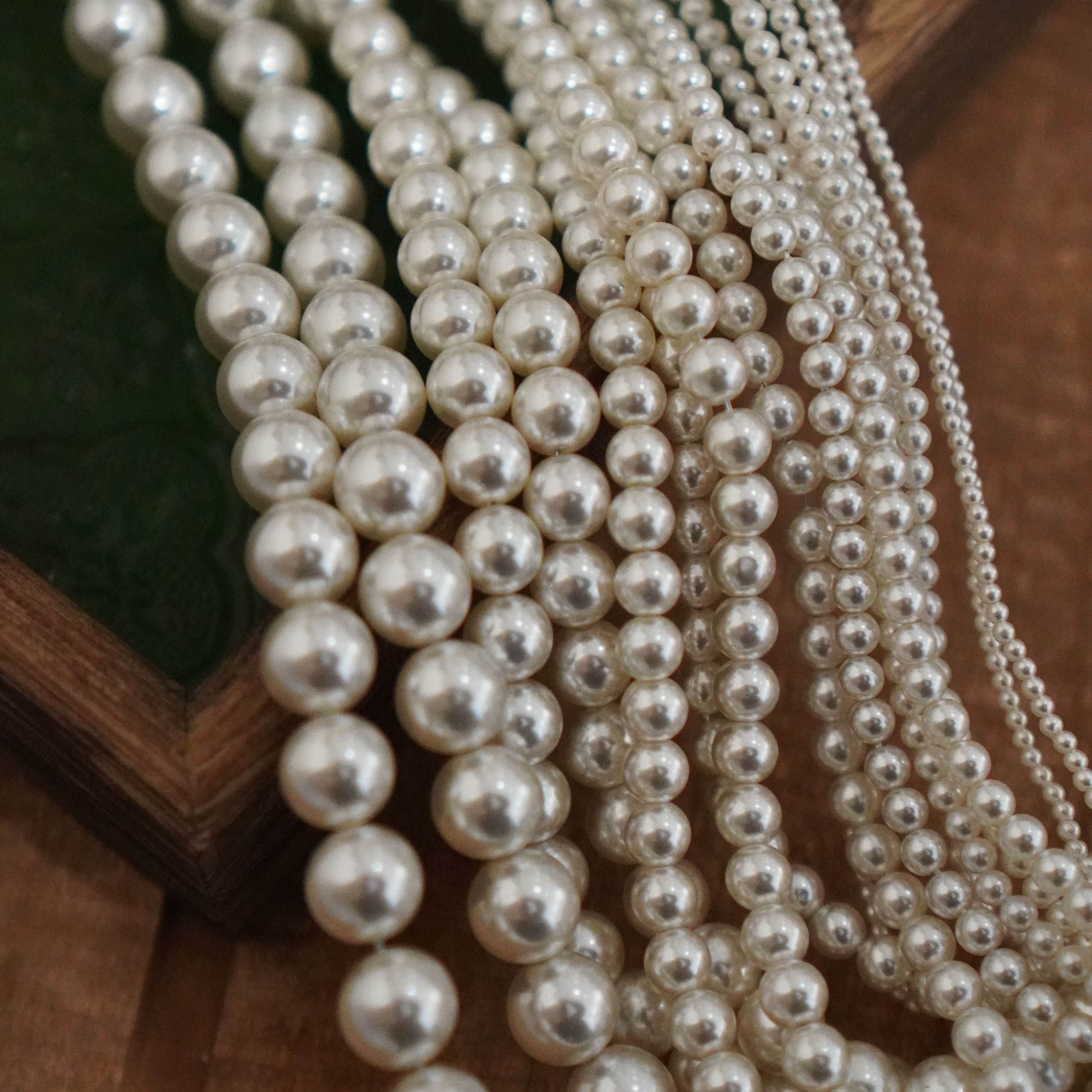 施家平替5810玻璃珍珠手工diy