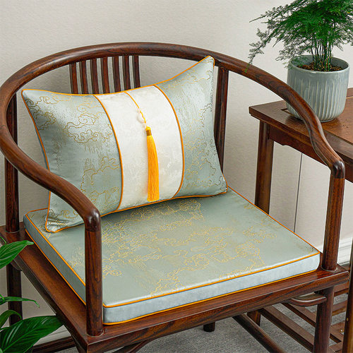 高精密中式坐垫防滑可拆洗