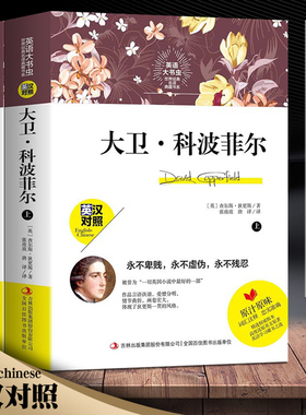 大卫科波菲尔 英汉对照正版世界文学名大卫科波菲尔中英双语对照 中英文双语名著高中中文版英文版 英语大书虫官方正版现货速发