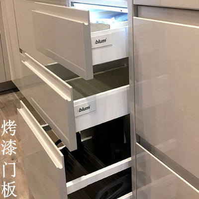 多层实木欧式烤漆门板定制钢琴汽车烤漆整体橱柜门整体厨房衣柜门