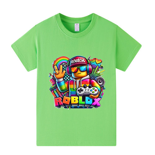 罗布乐思/Roblox印花儿童短袖T恤上衣A1454