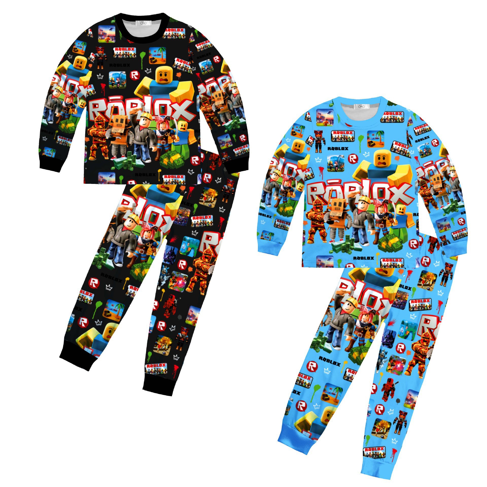 新款套装罗布乐思roblox男童家居服长袖+长裤两件套装81198