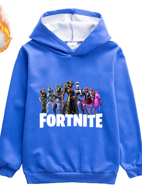 堡垒之夜fornite2026秋冬游戏图案儿童双层加厚不倒绒卫衣M816