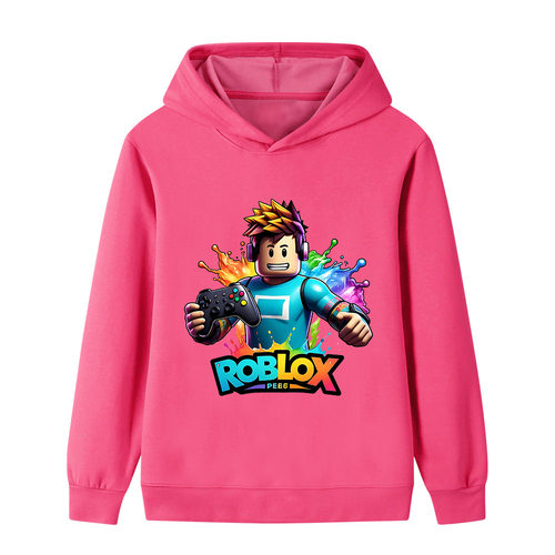 罗布乐思/Roblox印花图案儿童男女孩连帽衫卫衣B1425