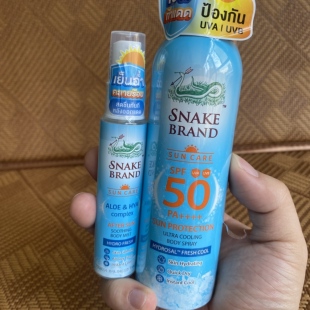泰国新款蛇牌喷雾snake brand防晒紫外线冰凉降温防晒喷雾spf50++