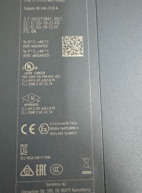 议价：西门子515-2TM01-0AB0年份21 ，成色新，价格私