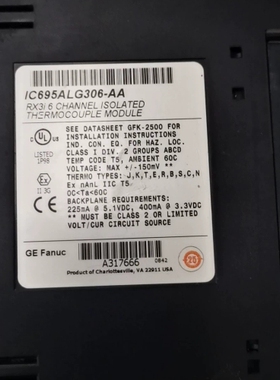 议价：GE FANUC，IC695ALG306-AA
