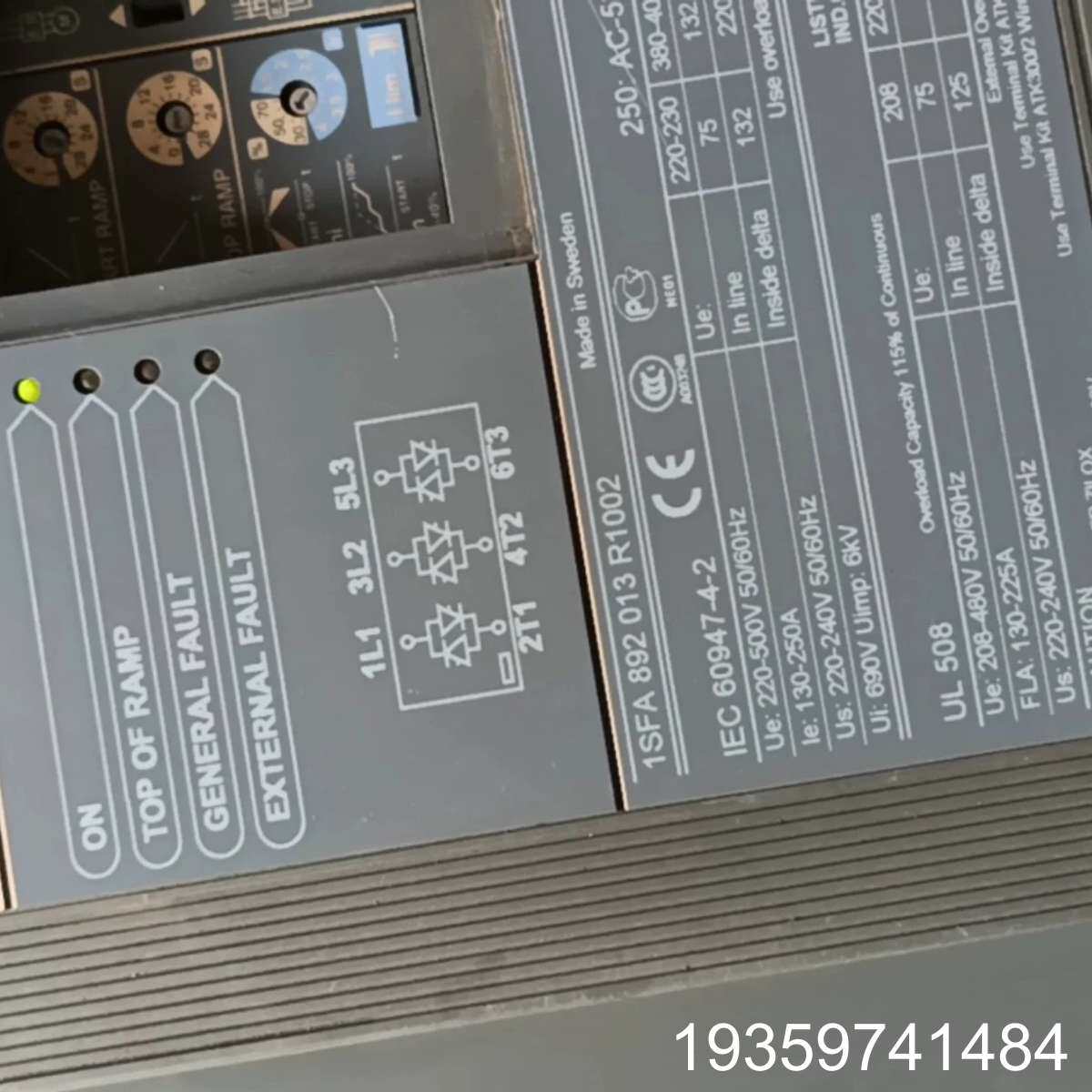 ABB软启动器 PSS250/430-500L2议价