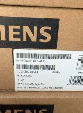 议价：西门子驱动器6SL5610-1BB10-4AF0，全新未拆封