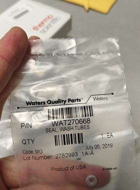 议价：Waters WAT270668全新未拆封e2695泵头清