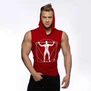 Áo thể thao thể thao nam mùa hè mới mỏng vest vest vest thể thao hoodies - Áo thể thao