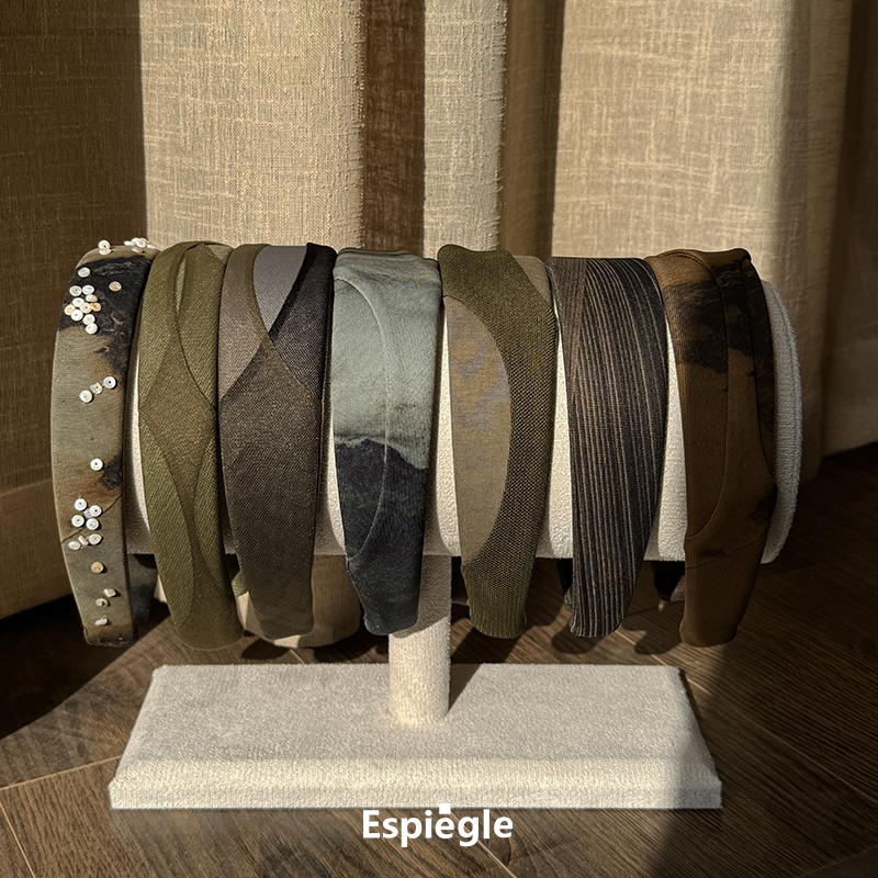 Dare买手店espiegle发箍高颅顶串珠牛仔发箍原创小众发饰头饰气质