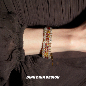 Dare买手店 DINN DINN DESIGN 红白经典配色串珠手链原创高级首饰