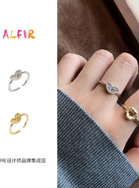 Dare买手店 alfir正品 蝴蝶酥戒指甜品法式通勤百搭金色饰品首饰