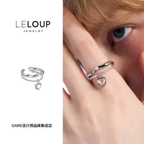 leloup弥漫戒指开口戒