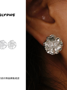 Dare买手店 GLYPHS符界 蜂蜂蝶蝶AB款耳钉名族复古中式小众耳环女