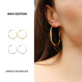 EDITION Dare买手店 INCH 大麻花耳环圈圈夸张气质通勤饰品首饰