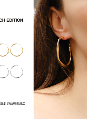 Dare买手店 INCH EDITION 大麻花耳环圈圈夸张气质通勤饰品首饰