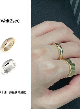 【6折】come noi 正品wait2sce 镶嵌粗戒百搭简单精致女