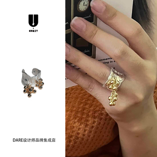 Dare买手店 Eunxy 林间伴奏戒指925银复古精致原创小众首饰度假女