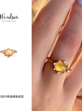 Dare买手店 LHwindsor温莎珠宝海洋宝藏戒指金色复古高级精致饰品