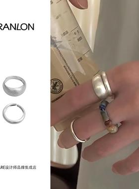 Dare买手店 iranlon自然论 纯银拉丝细银戒女简约百搭轻奢高级感