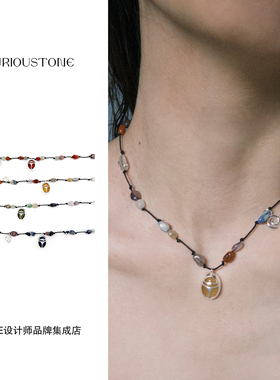 Dare买手店 qurioustone 圣甲虫水果锦囊项链925银原创度假饰品女