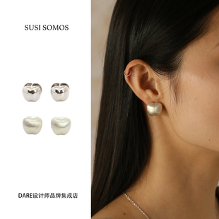 Dare买手店susi somos金苹果耳环925银复古原创耳饰小众设计百搭