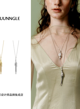 Dare买手店 JUUNNGLE LAB 秘境金穗流芒项链长款流苏小众复古首饰