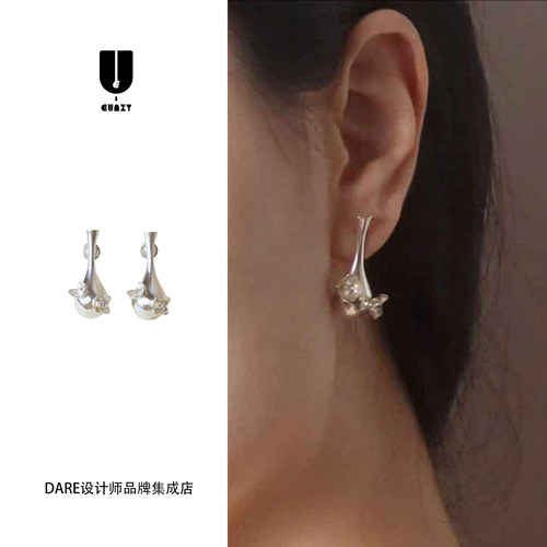 Dare买手店 Eunxy花瓶耳钉原创设计复古饰品首饰度假小众耳环中式