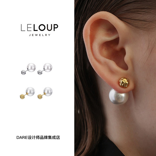 leloup雅典娜珍珠耳钉小众耳环