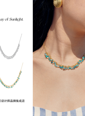 Dare买手店 A ray of sunlight晨曦白浪流苏项链金色复古欧美饰品