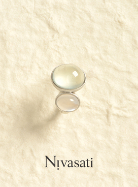 nivasati翡丘戒指小众纯银首饰