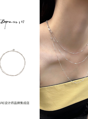 Dare买手店 empress47 正品 闪珠多层次项链暗黑风小众原创设计