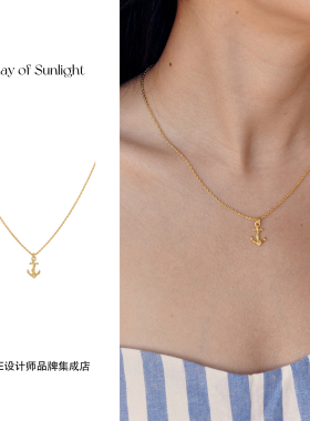 Dare买手店 A ray of sunlight船锚项链金色复古欧美饰品首饰小众