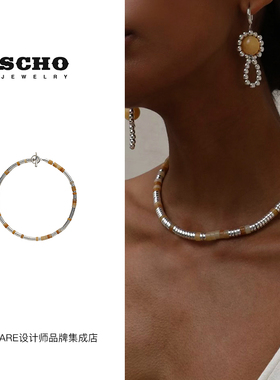 【3折】Dare买手店 scho 韩国品牌串珠项链纯银小众原创设计饰品