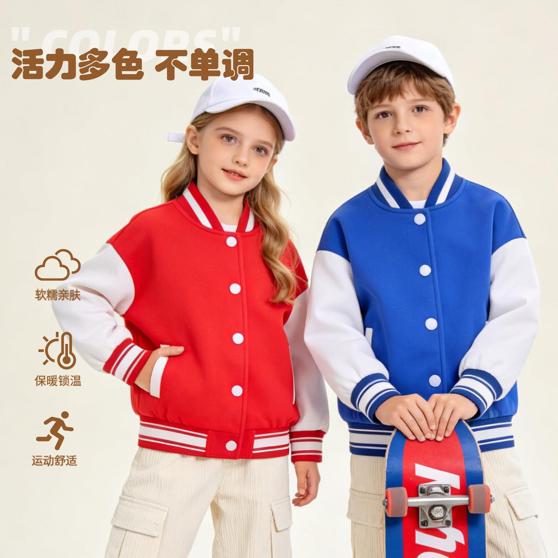男童棒球服2026韩版春秋女童普通外套