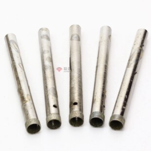 最长120mm加长加深粗砂金刚石钻头玉石开孔器玻璃钻套筒细砂吸筒