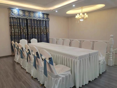 会议室桌布缎面裙摆全包
