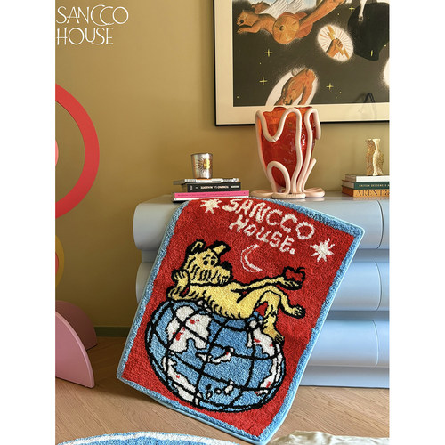 SANCCO原创设计彩色小狗地毯