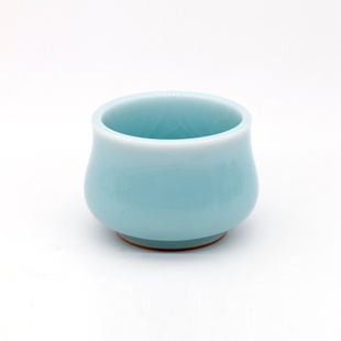 渌水山房 毛丹阳大师作品 弟窑粉青青釉主人杯 丹阳小杯 龙泉青瓷