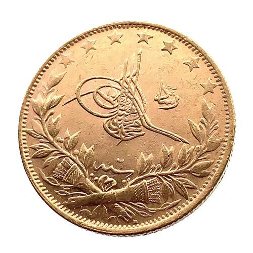 【奥斯曼帝国】 100库鲁金币 黄铜镀金 定做纪念