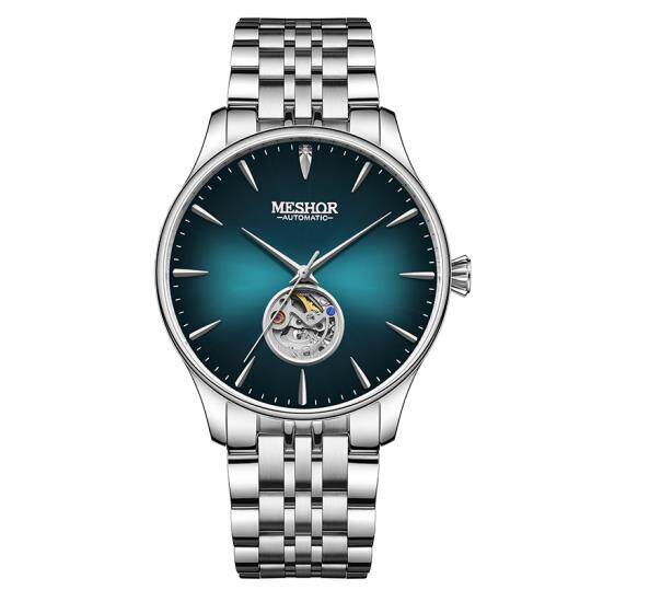 正品meshor名梭手表男表男士自动机械表镂空防水时尚潮流商务9100