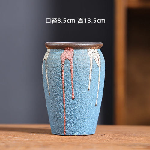 10泡泡釉多肉花盆陶瓷家用阳台黑陶土粗陶小号专用陶盆清仓批发