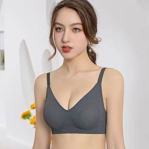诺诗婷391无痕内衣女士小胸聚拢果冻文胸无钢圈调整型文胸罩