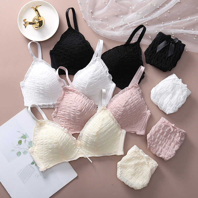 性感内衣文胸套装薄罩杯可爱甜美聚拢无钢圈文胸日系少女文胸套装