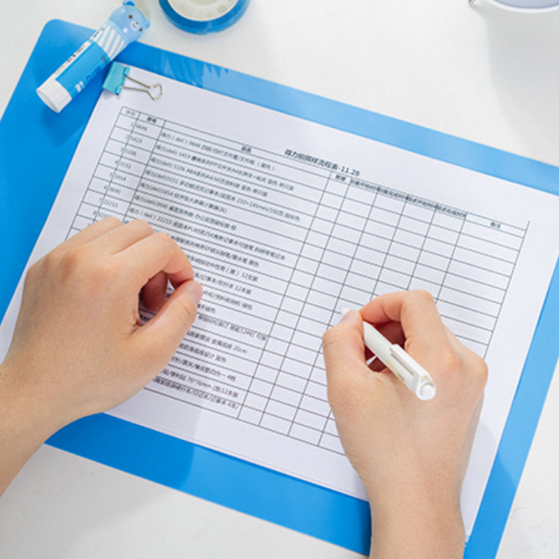 得力写字垫板a4财务开票垫子签名挡板夹垫耐用复写纸垫板学生文具